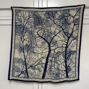 Vintage Silk Scarf W Branches